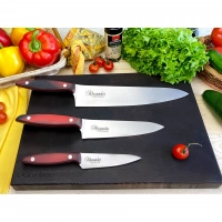 Набор из 3-х кухонных ножей Alexander AUS-8 Satin, Kizlyar Supreme купить в Дзержинске